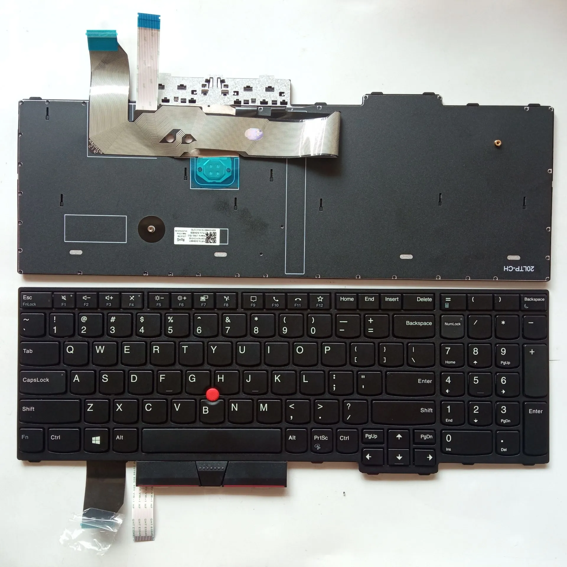 Picture of Laptop US keyboard forNew Replacement Keyboard Laptop For IBM L15/P15V/T15P BLACK FRAME BLACK (OEM) US US Layout